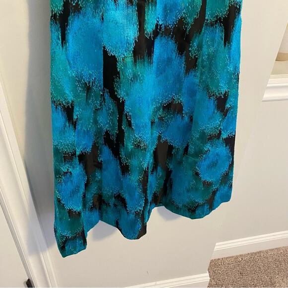 Lela Rose Blue Green Vibrant Cocktail Mini Dress 6 - Picture 8 of 10